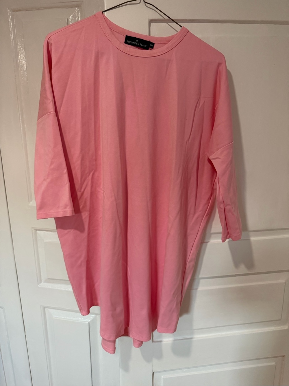 Pomander Place Pink Short-Sleeve Relaxed Tee dress